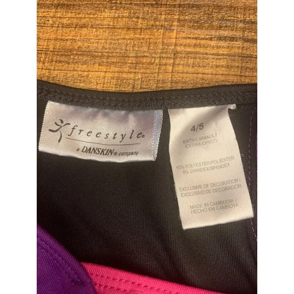 DANSKIN FREESTYLE Girl’s Dance/Gymnastic Leotard / Size: 4/5